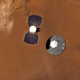 Illustration of InSight landing.